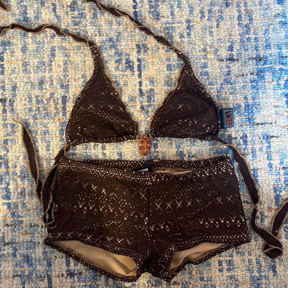 Brown and nude Swimsuit BECCA